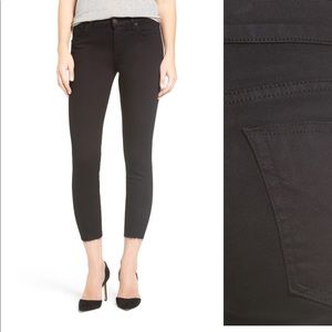 Hudson crop skinny jeans black